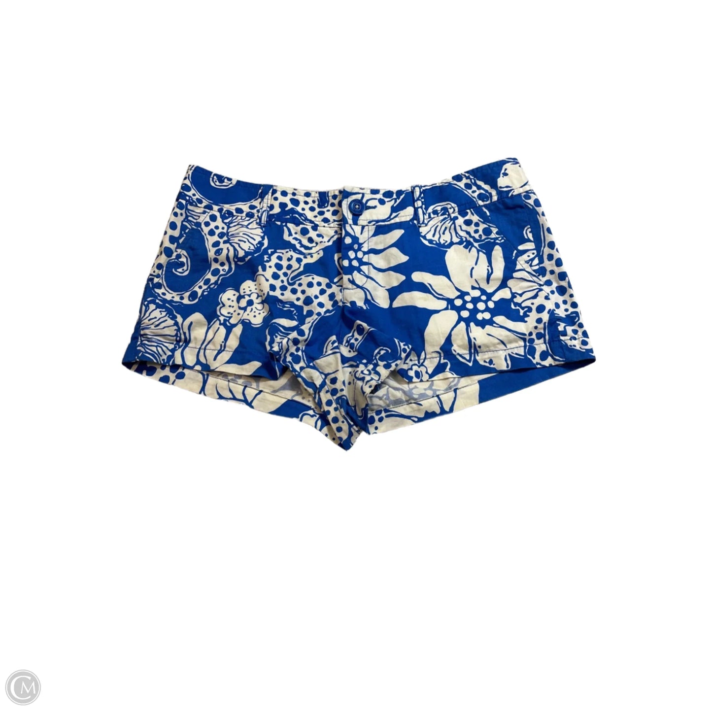 Shorts Designer By Lilly Pulitzer In Blue & White, Size: 8