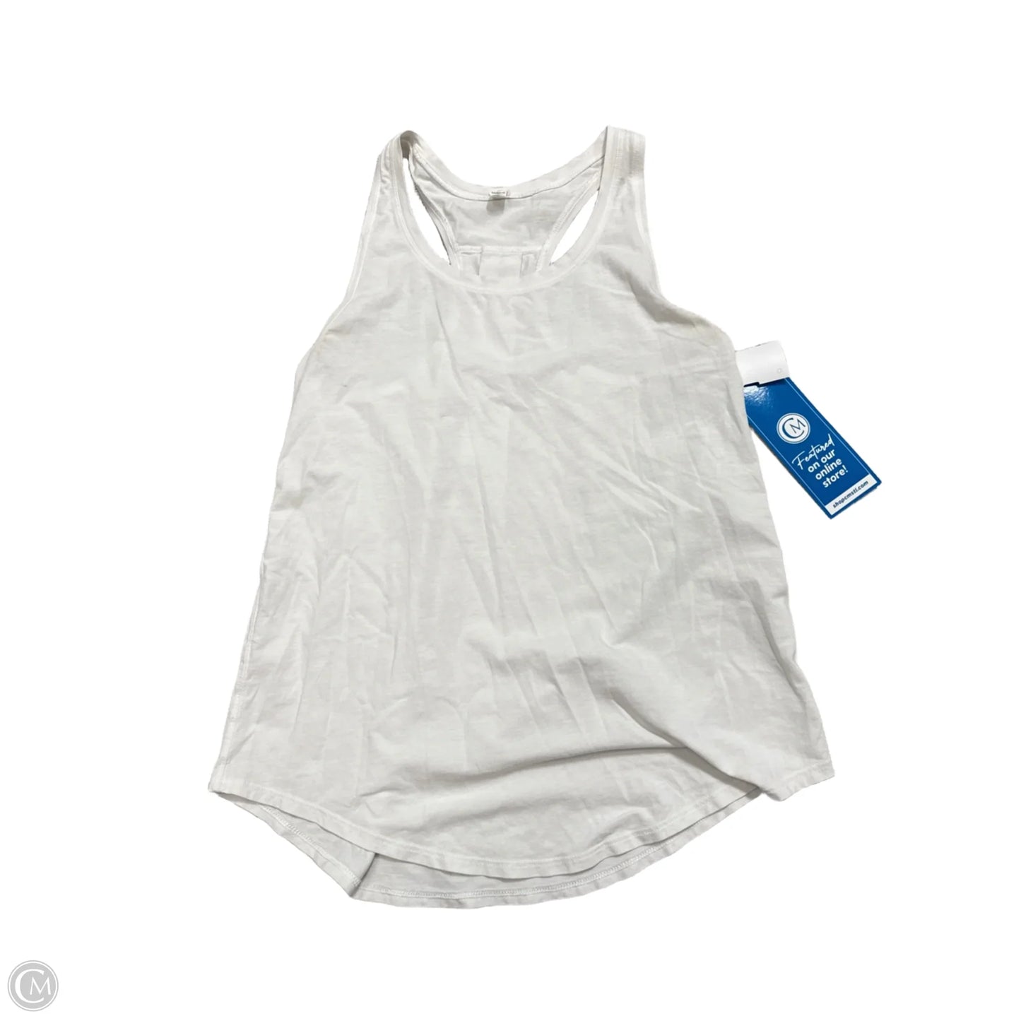 Athletic Tank Top By Lululemon In White, Size: S
