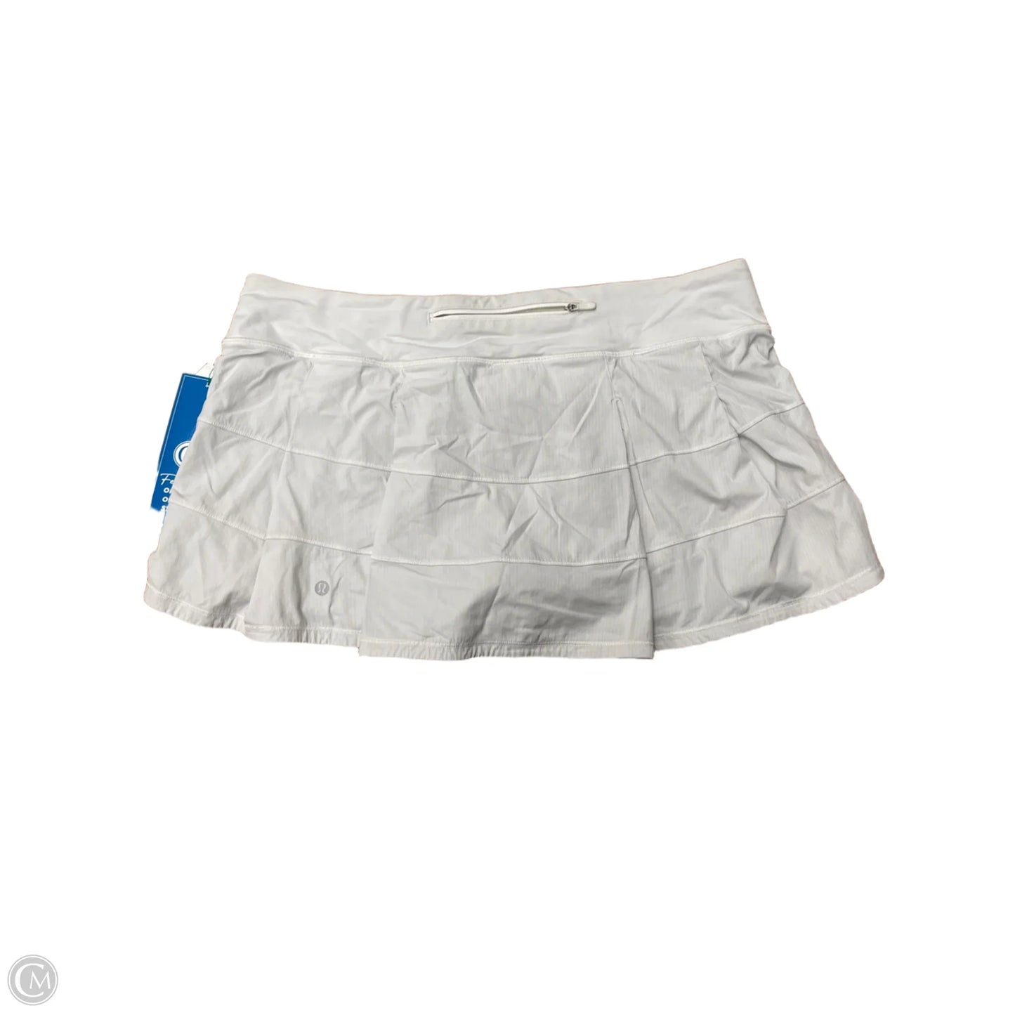 Athletic Skort By Lululemon In White, Size: L