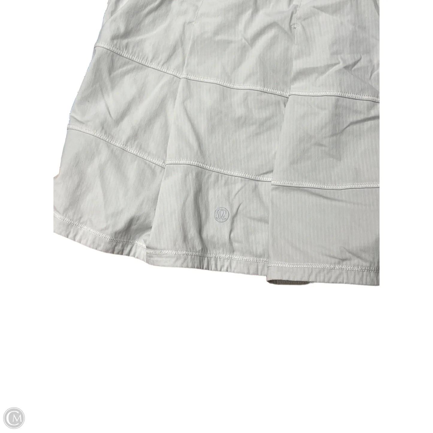Athletic Skort By Lululemon In White, Size: L