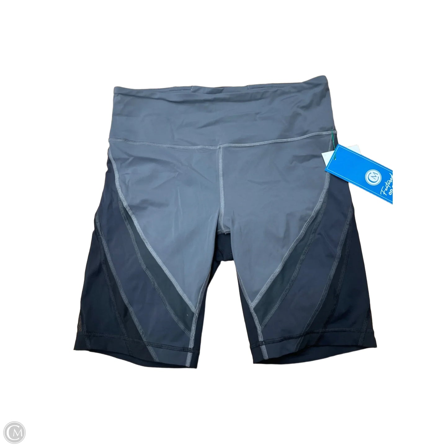 Athletic Shorts By Lululemon In Black & Grey, Size: M