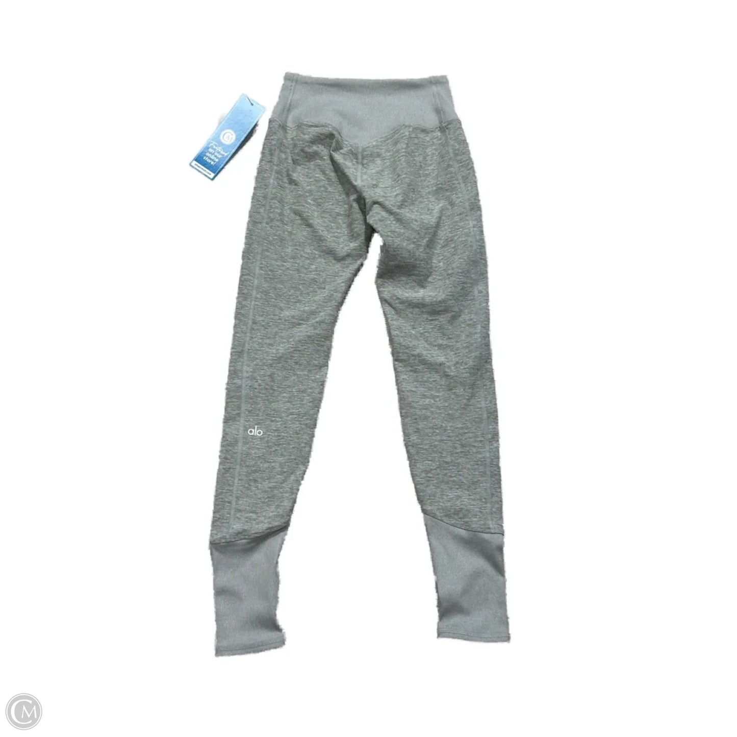 Athletic Leggings By Alo In Grey, Size: S