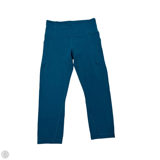 Athletic Capris By Athleta In Teal, Size: S