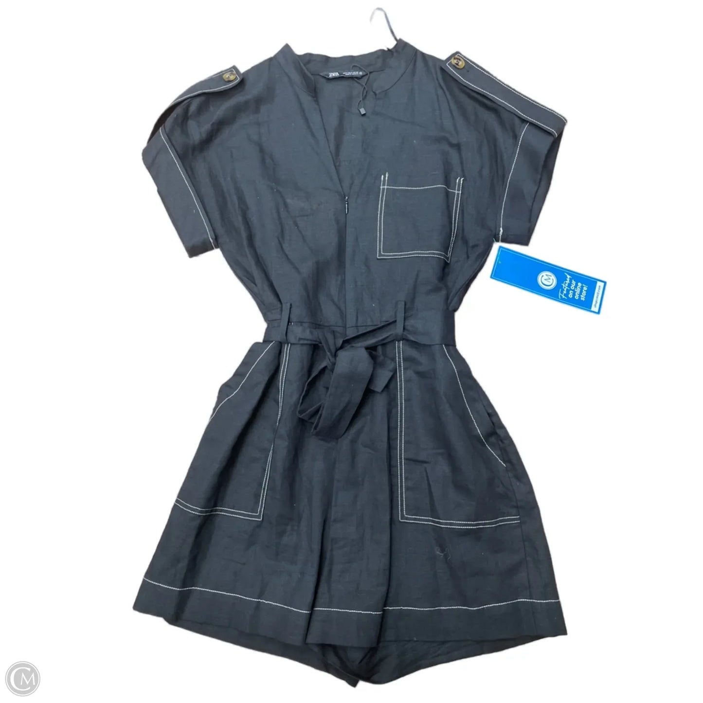 Romper By Zara In Black, Size: S