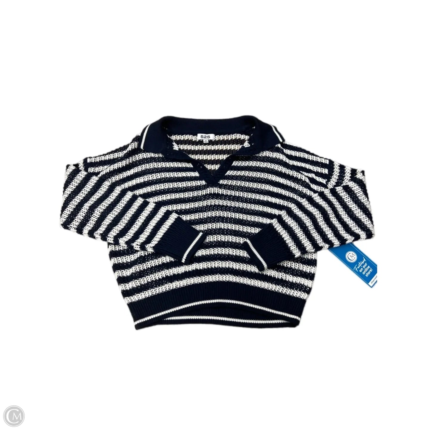 Sweater By 525 In Striped Pattern, Size: Xs