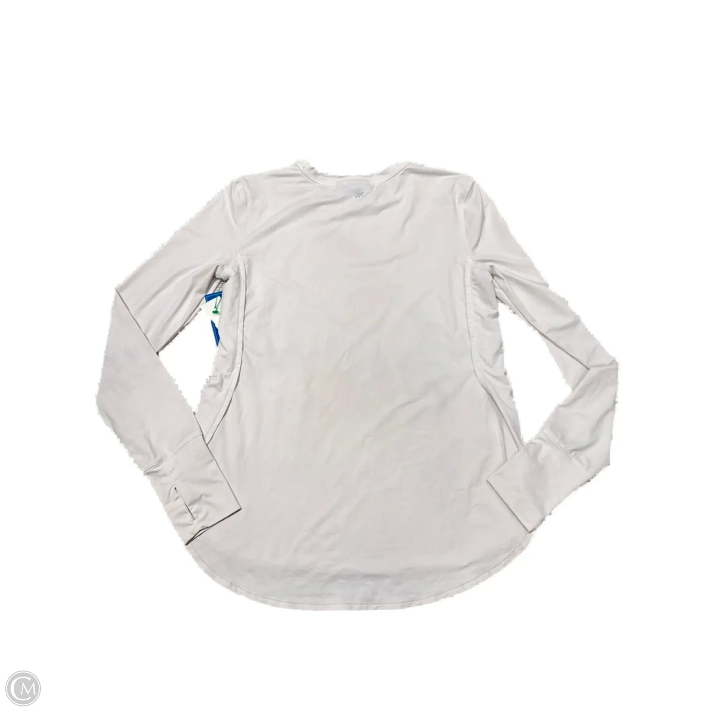 Athletic Top Long Sleeve Crewneck By Athleta In White, Size: Xs
