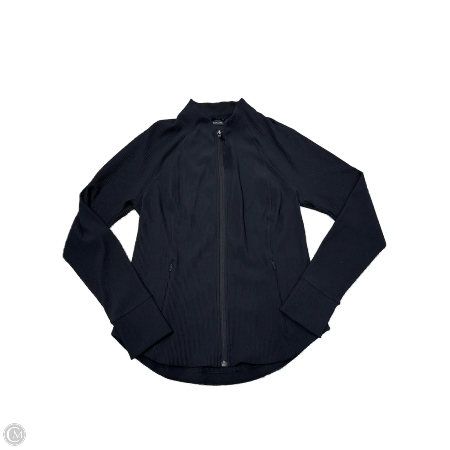Athletic Jacket By Athleta In Black, Size: L