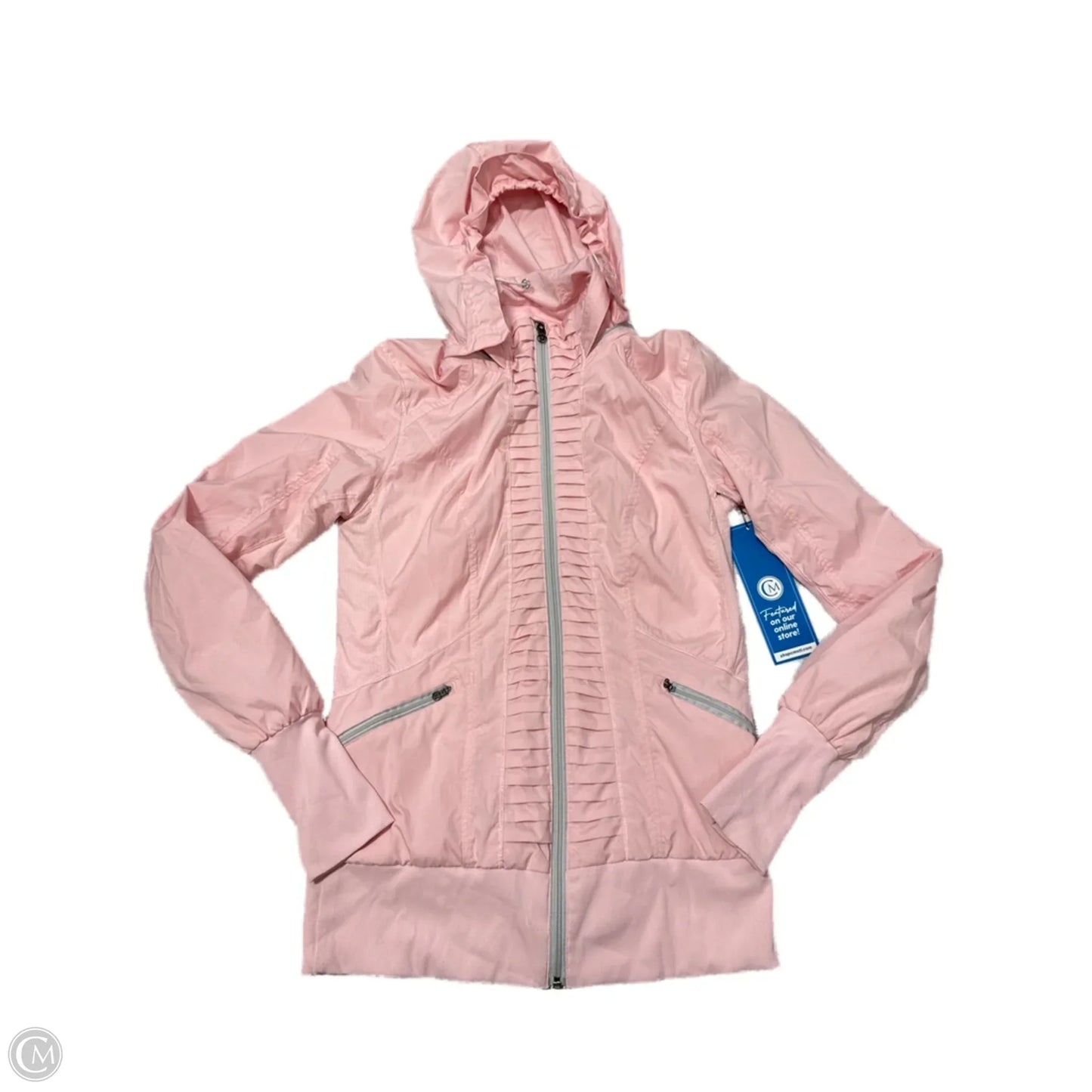 Athletic Jacket By Lululemon In Pink, Size: M