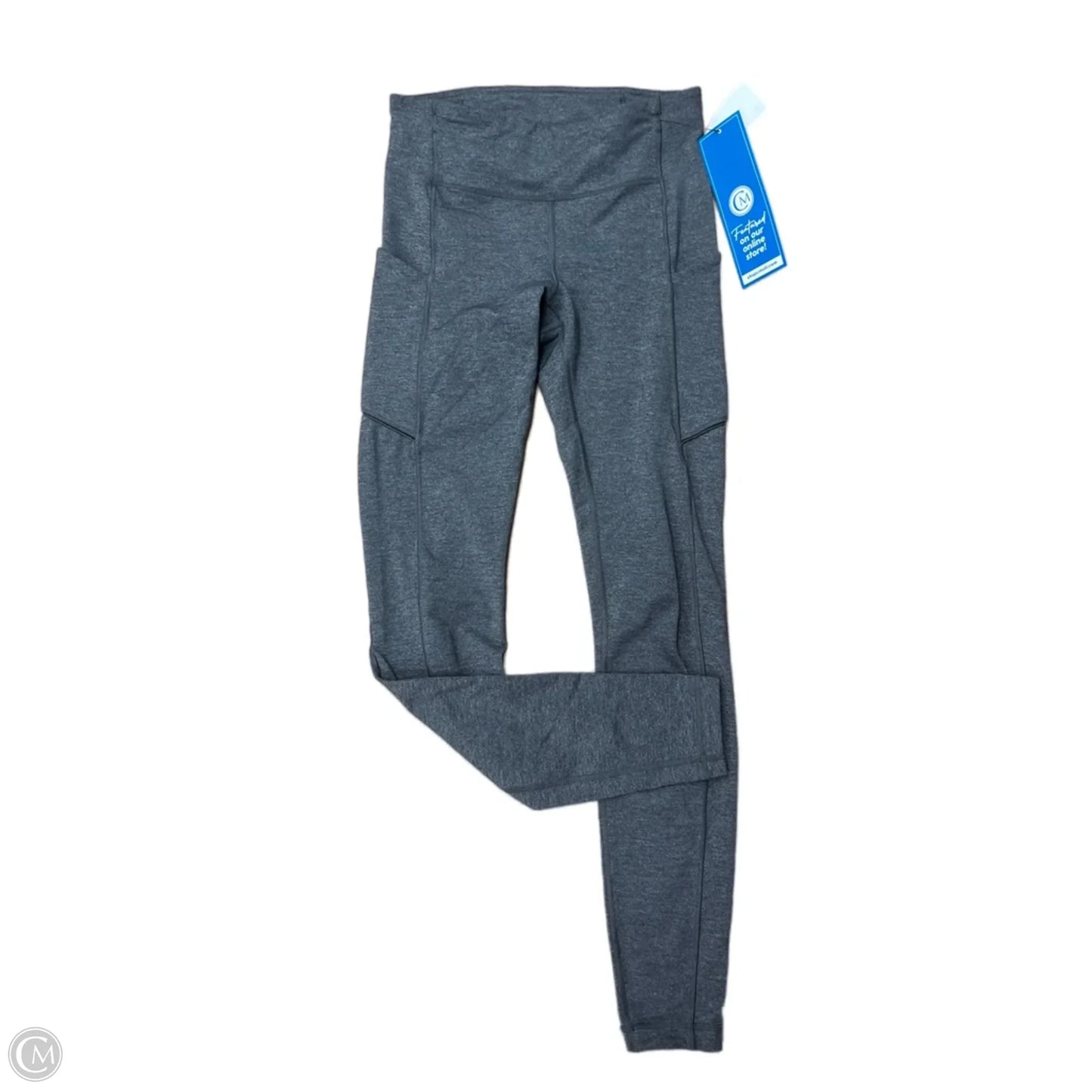 Athletic Leggings By Lululemon In Grey, Size: S