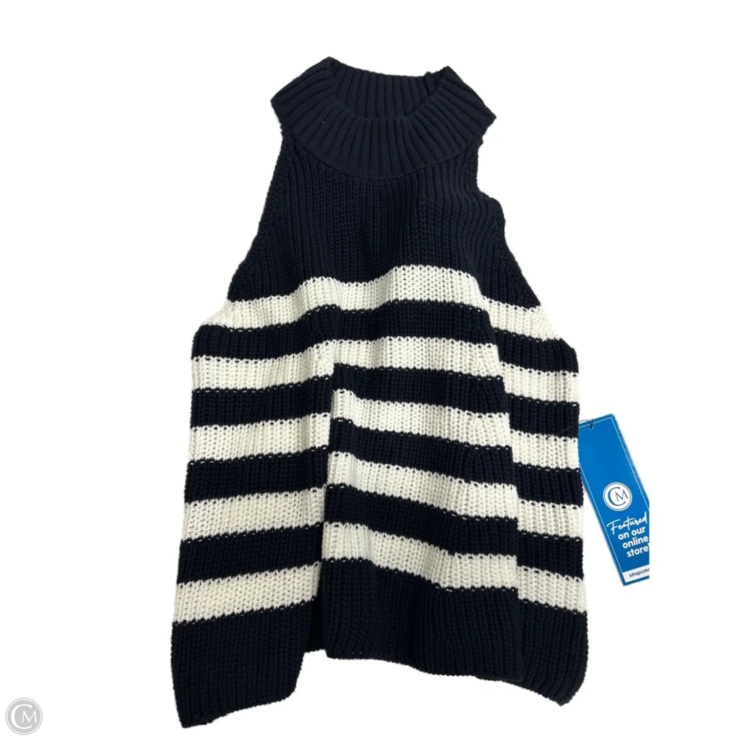 New Knit Sweater Top By Pilcro In Striped Pattern, Size: L