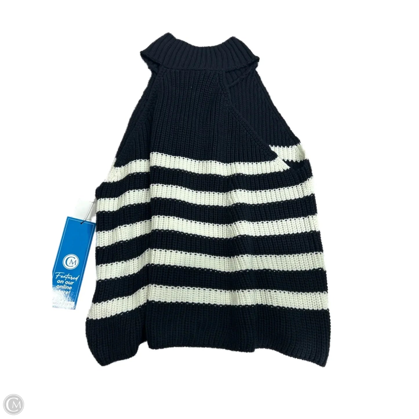 New Knit Sweater Top By Pilcro In Striped Pattern, Size: L