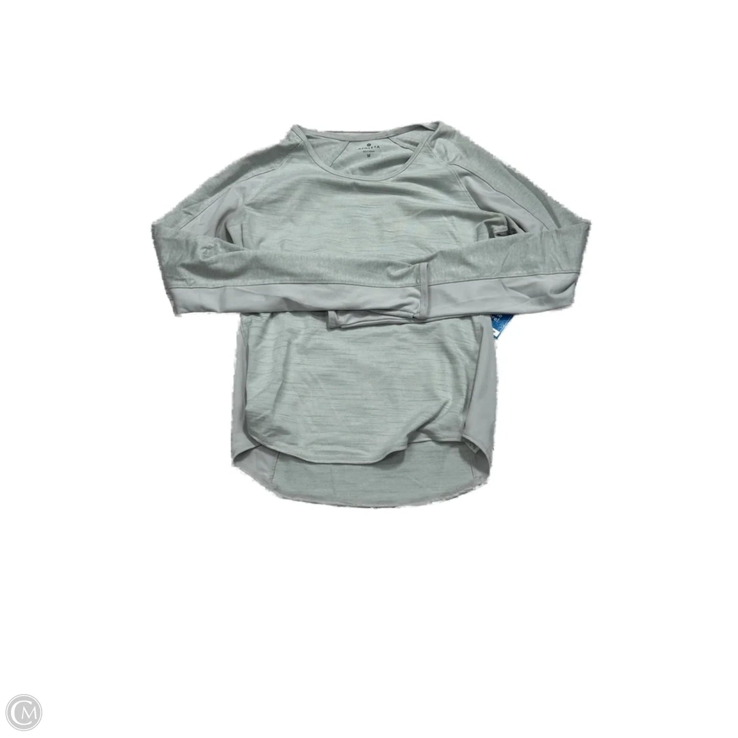 Athletic Top Long Sleeve Crewneck By Athleta In Grey, Size: M