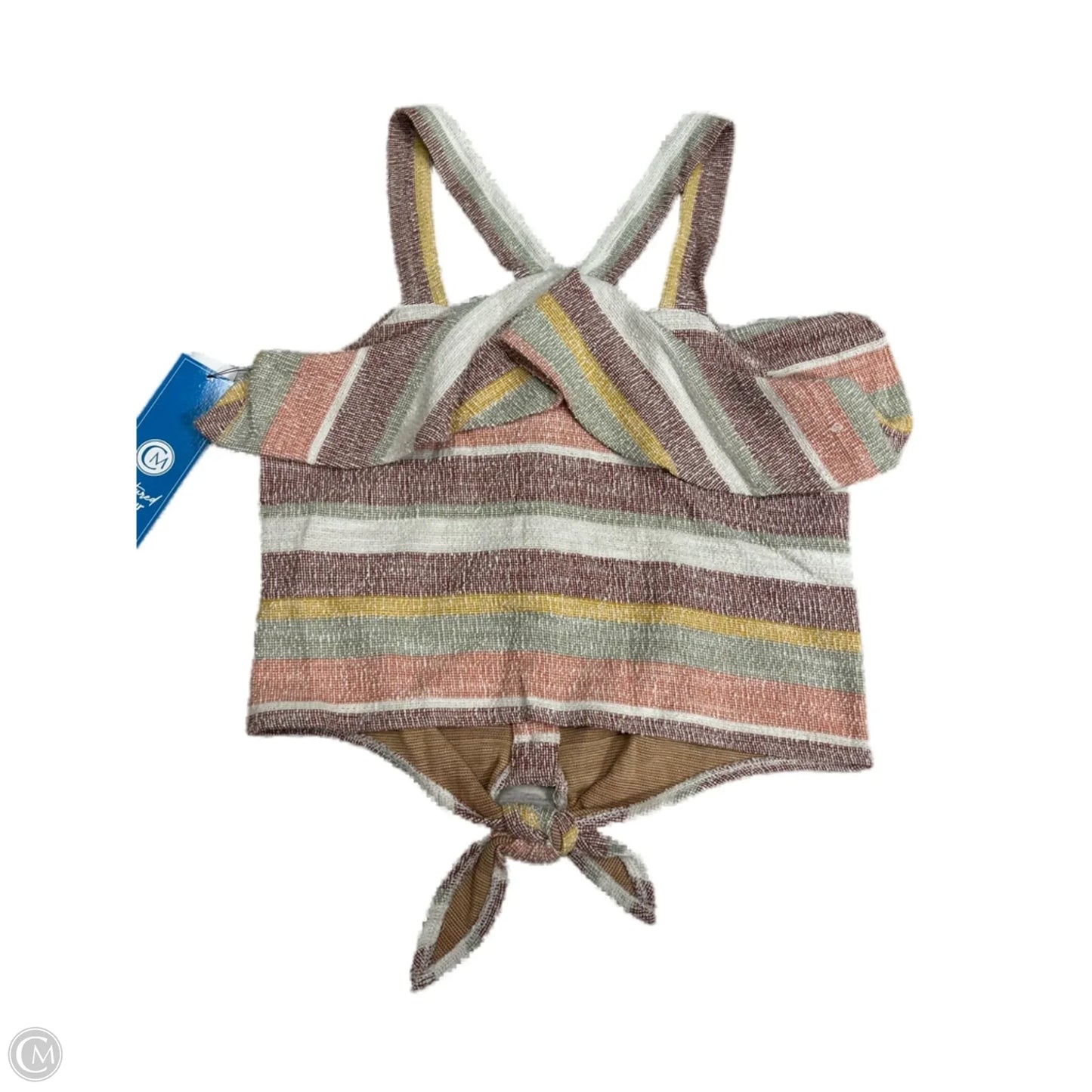 Top Sleeveless By Madewell In Striped Pattern, Size: S