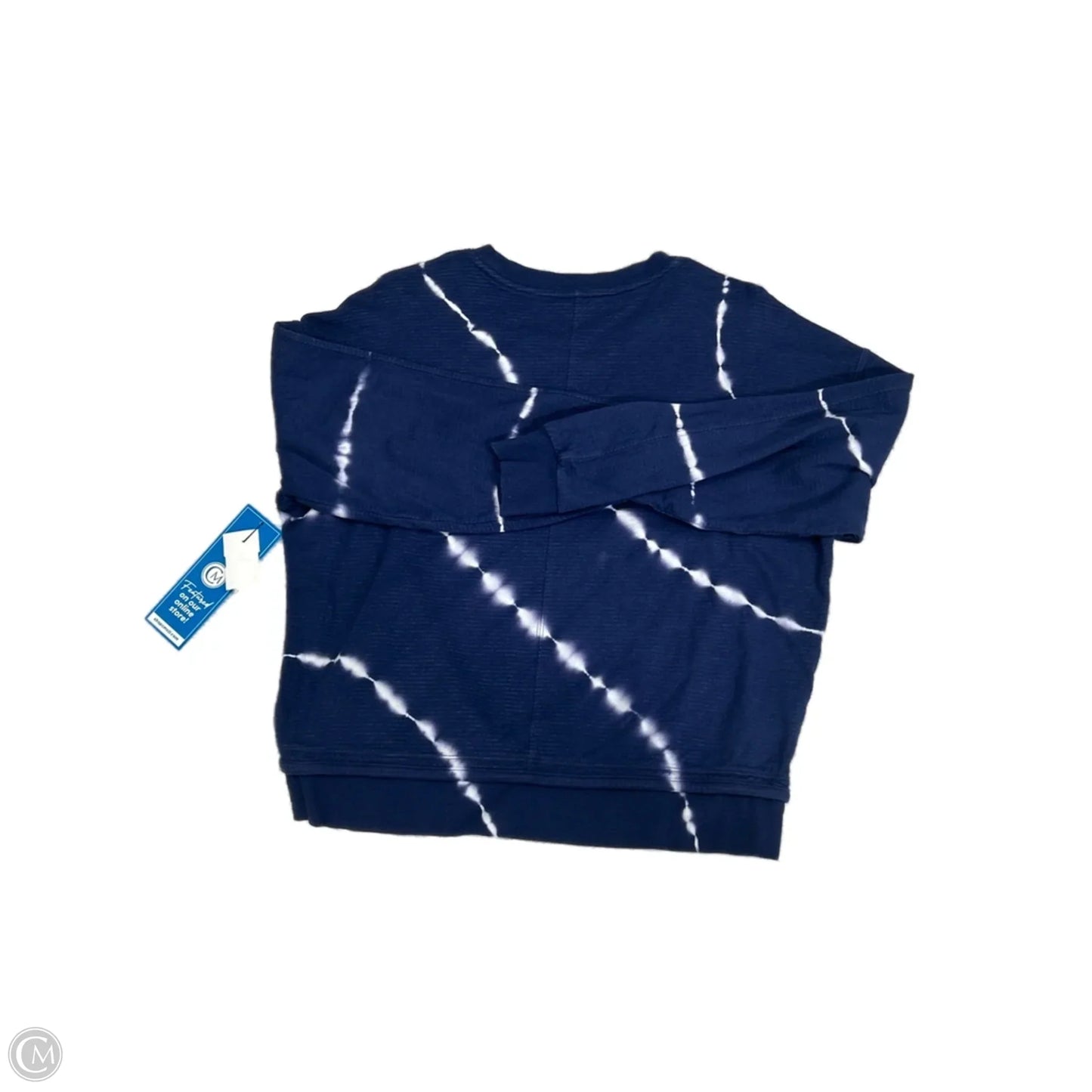 Athletic Top Long Sleeve Collar By Athleta In Blue, Size: M