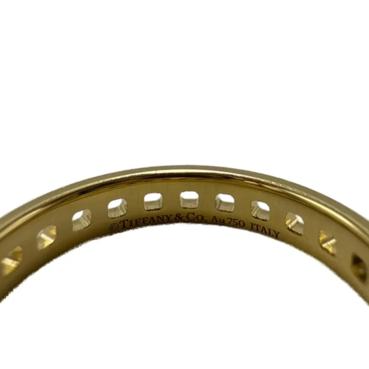 Tiffany & Company 18K Tiffany T Narrow Band Luxury Ring, Size: 7.5