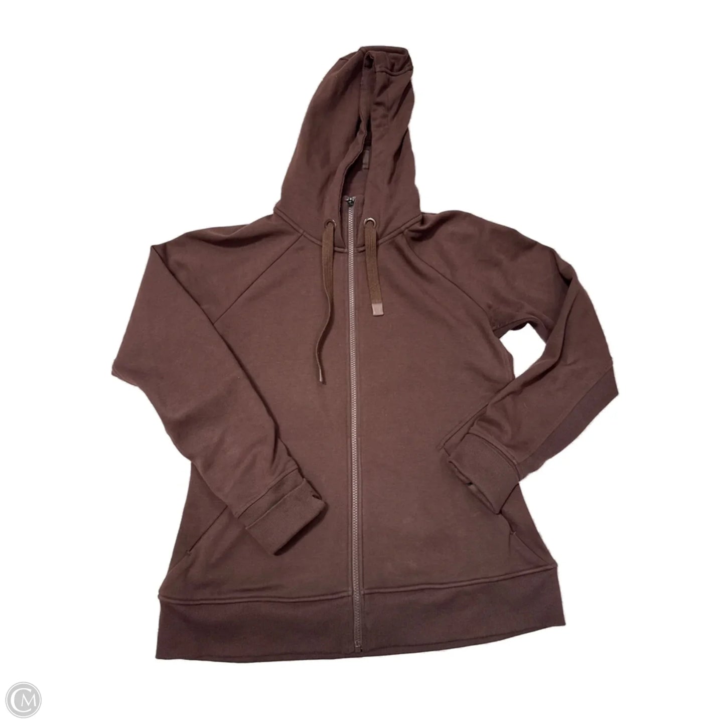 Athletic Sweatshirt Hoodie By Athleta In Brown, Size: L