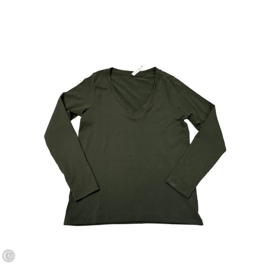 Athletic Top Long Sleeve Crewneck By Athleta In Green, Size: Xl