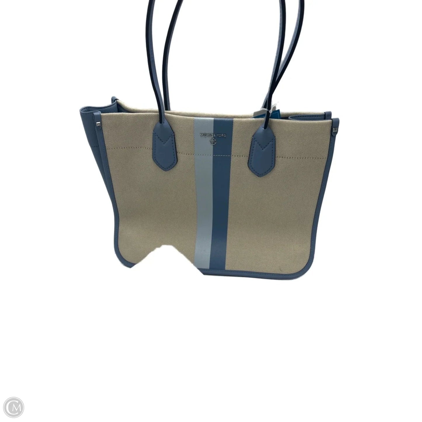 Michael Kors Heidi Stripe Canvas Designer Handbag