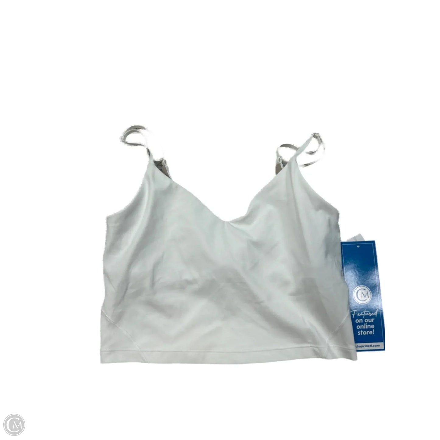 Athletic Tank Top By Lululemon In White, Size: M