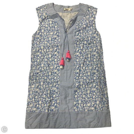 Dress Casual Short By Vineyard Vines In Blue & White, Size: S