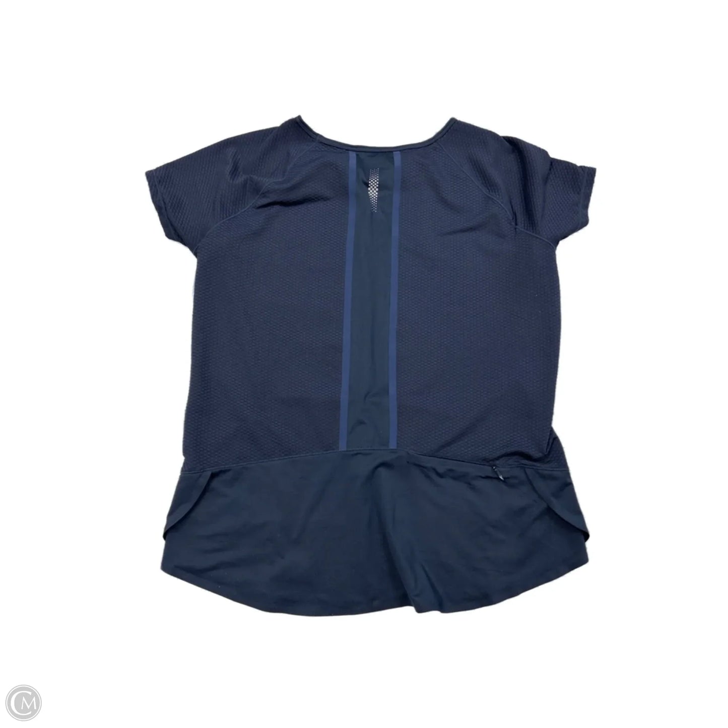 Athletic Top Short Sleeve By Athleta In Navy, Size: L