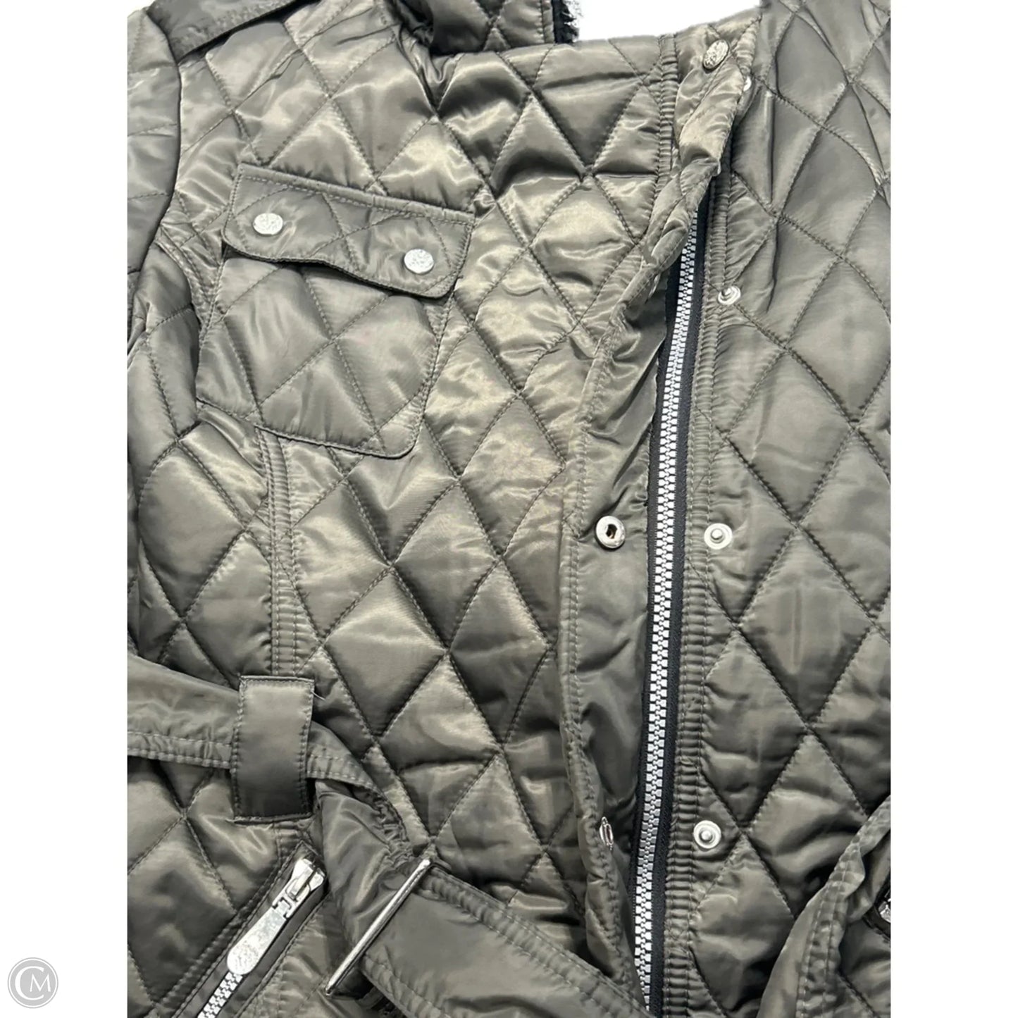 Coat Puffer & Quilted By Vince Camuto In Grey, Size: S