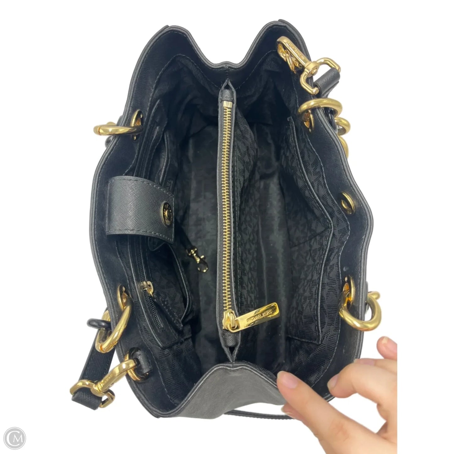 Handbag Designer By Michael Kors Black