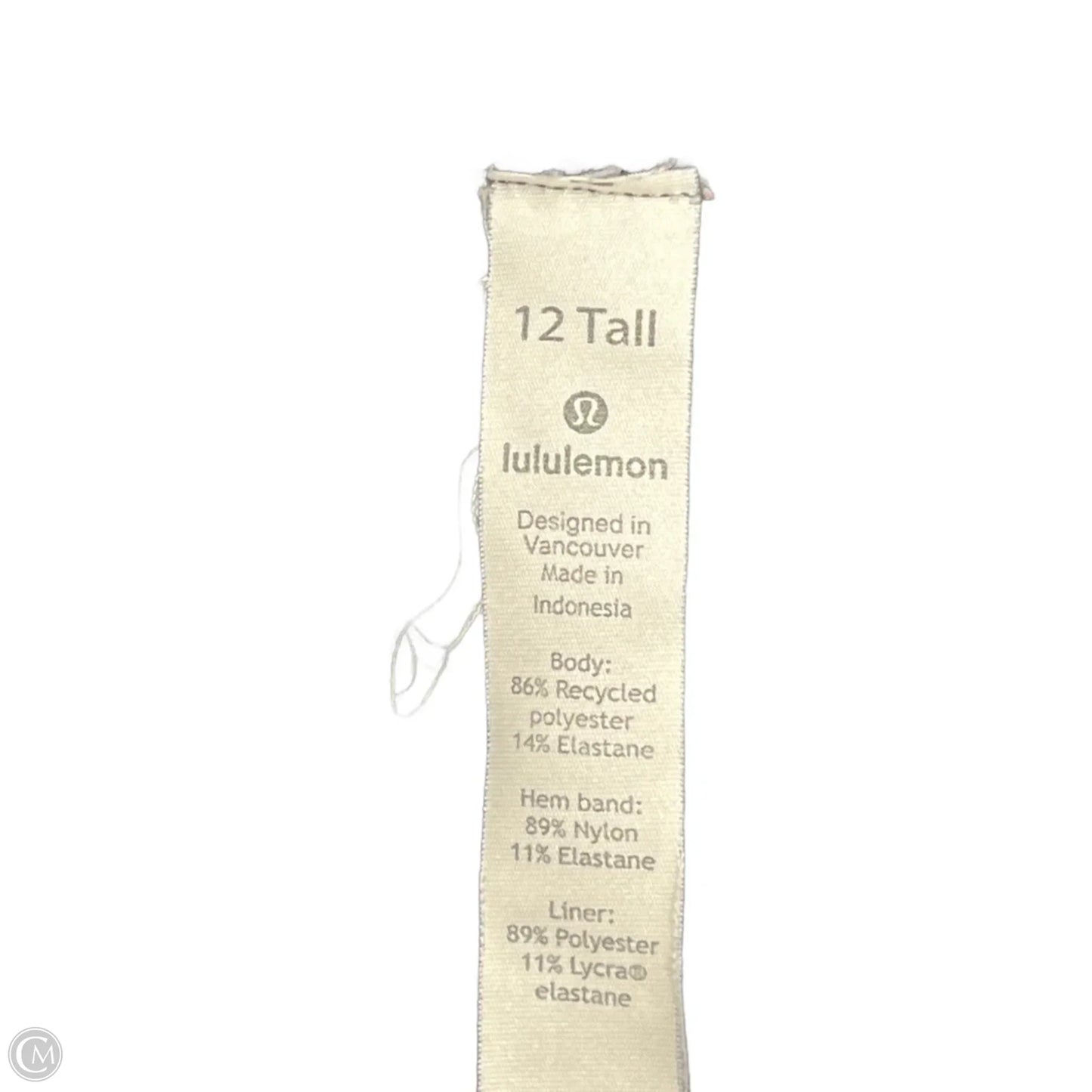 Athletic Shorts By Lululemon In Black, Size: 12