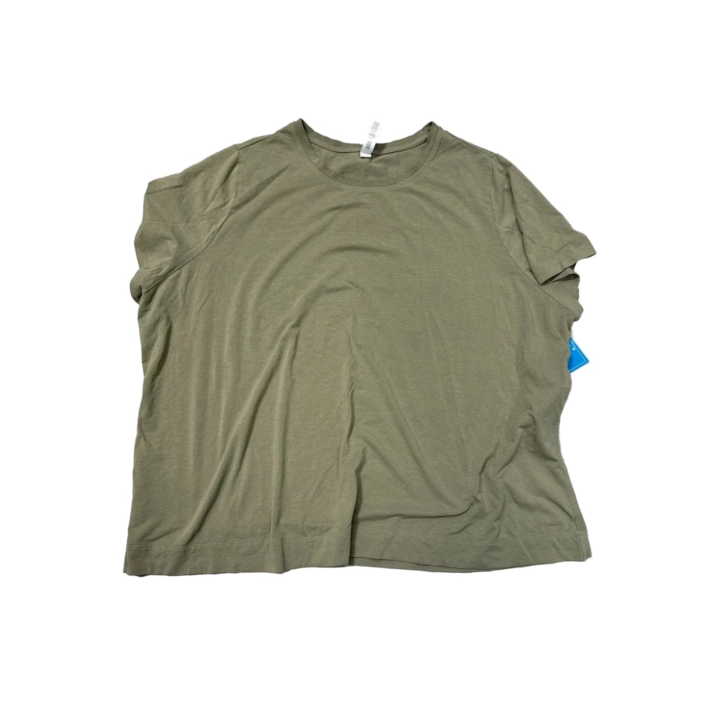 Athletic Top Short Sleeve By Athleta In Green, Size: 2x