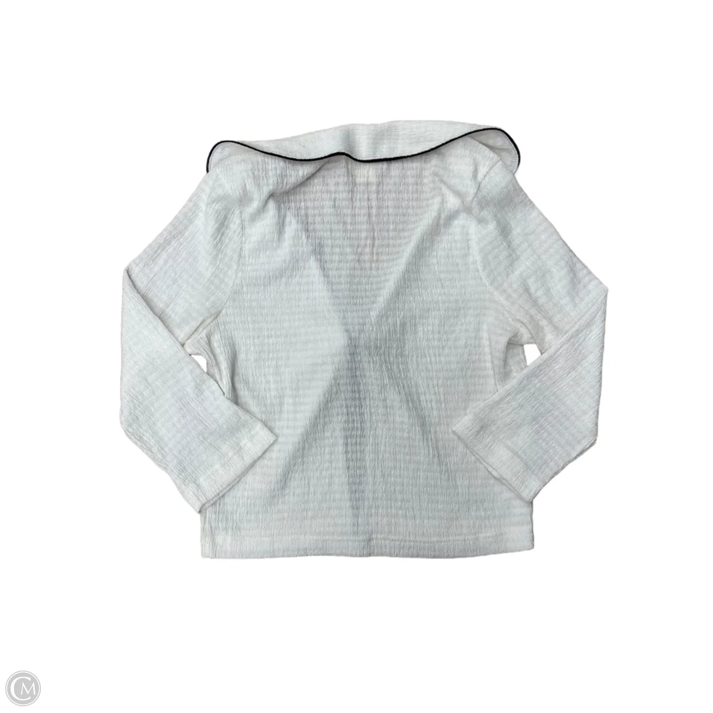 Top Long Sleeve By Maeve In White, Size: S