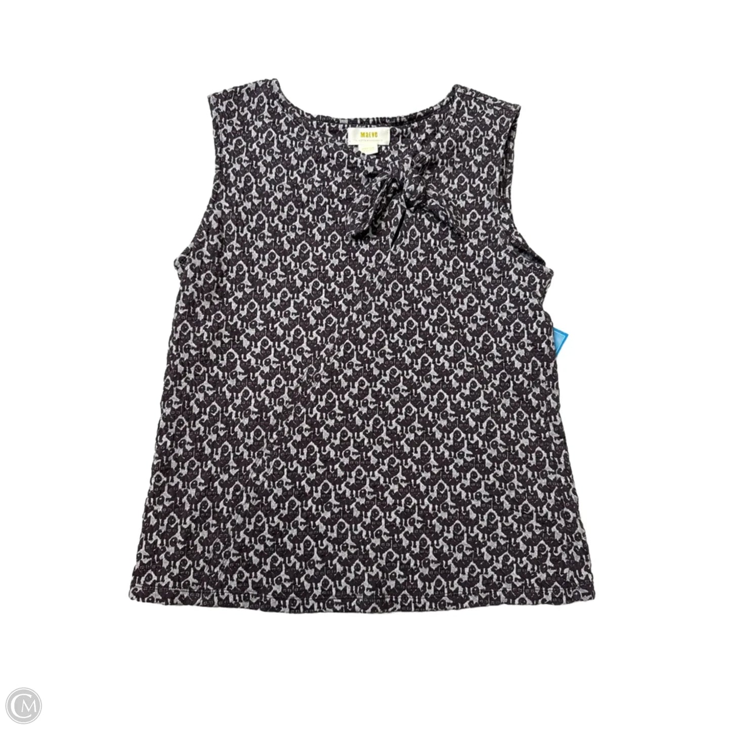 Top Sleeveless By Maeve In Brown & Grey, Size: M