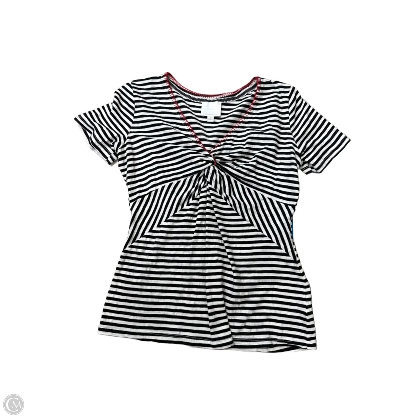 Top Short Sleeve By Ett:Ewa In Striped Pattern, Size: M