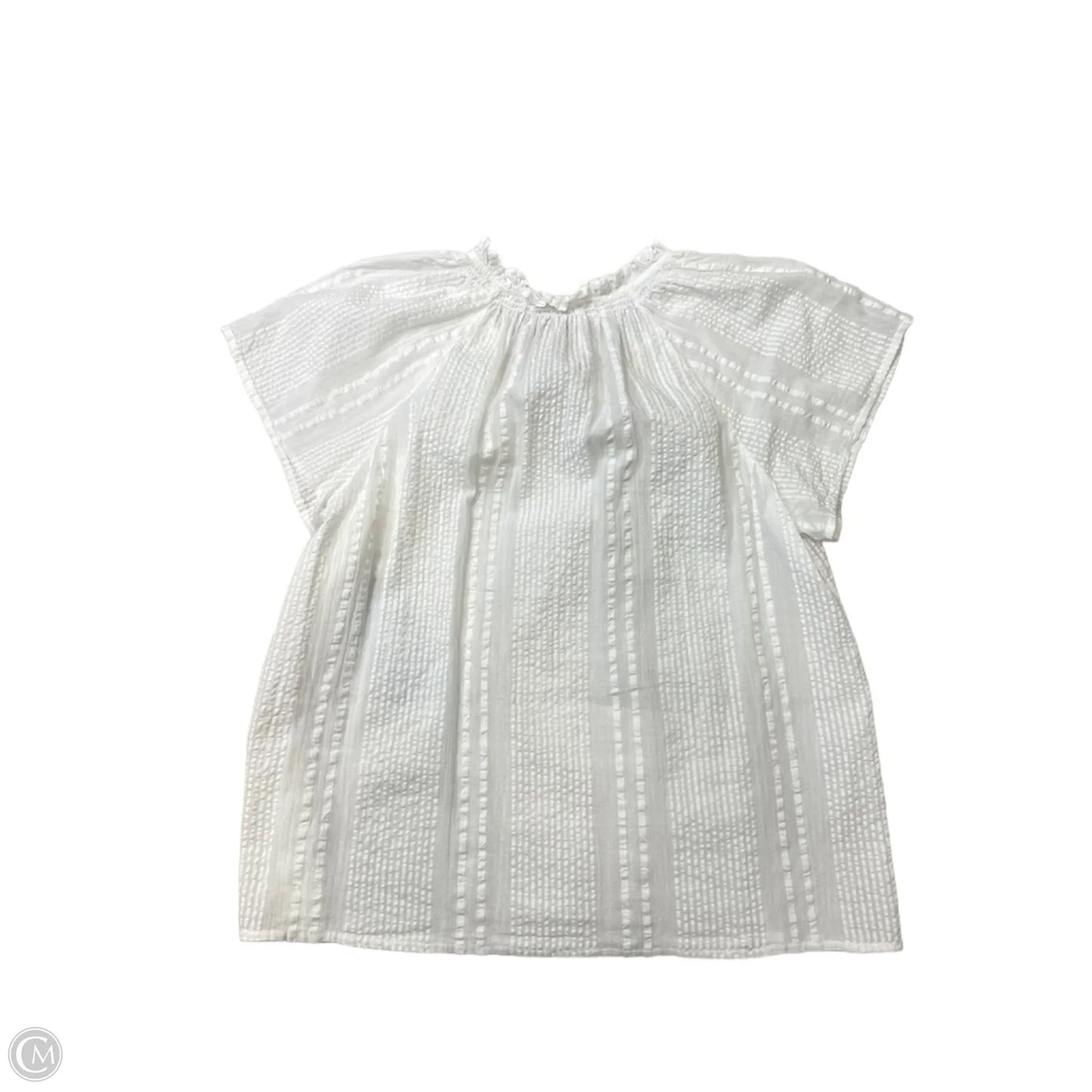 Top Short Sleeve By J. Crew In White, Size: M