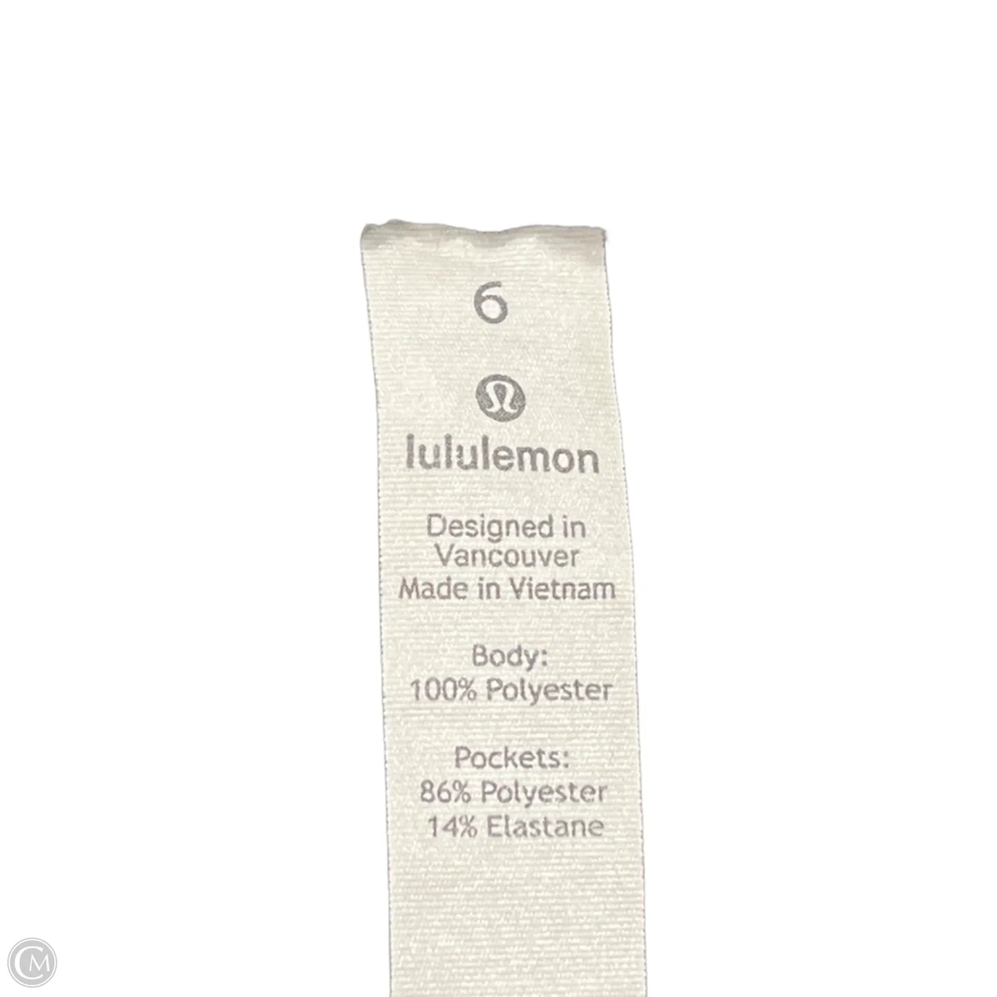 Athletic Pants By Lululemon In Black, Size: 6