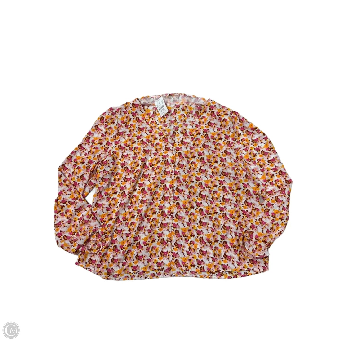 New! Top Long Sleeve By J. Crew In Floral Print, Size: Xxl