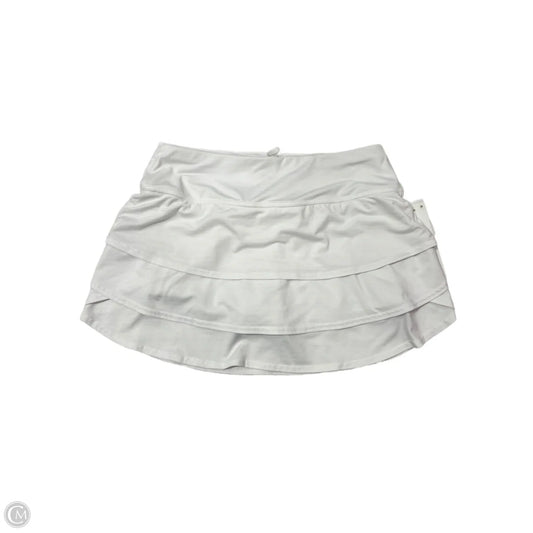 Athletic Skort By Athleta In White, Size: S