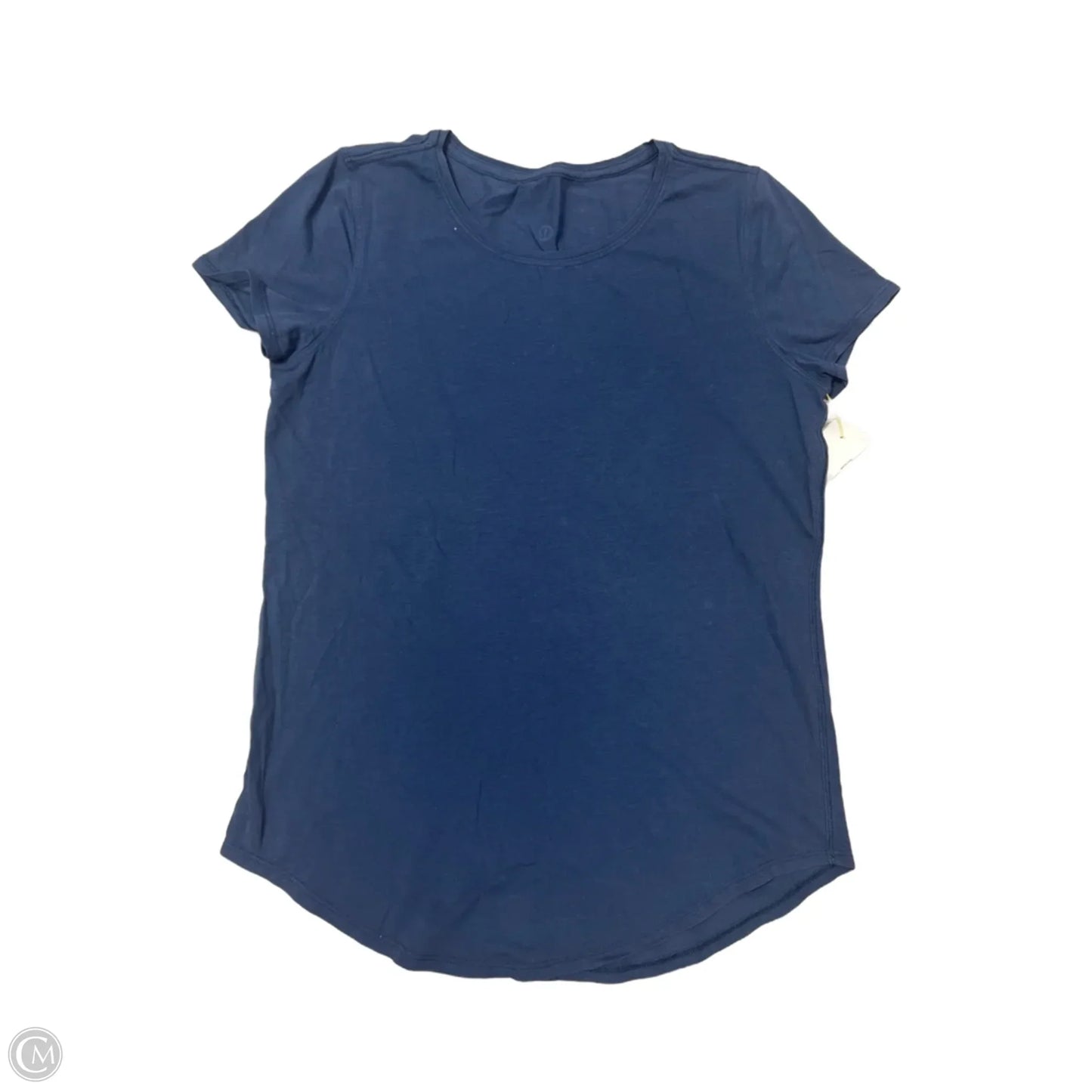 Athletic Top Short Sleeve By Lululemon In Blue, Size: S