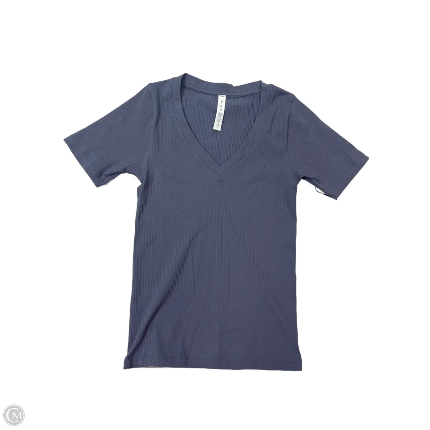 Athletic Top Short Sleeve By Athleta In Grey, Size: Xs