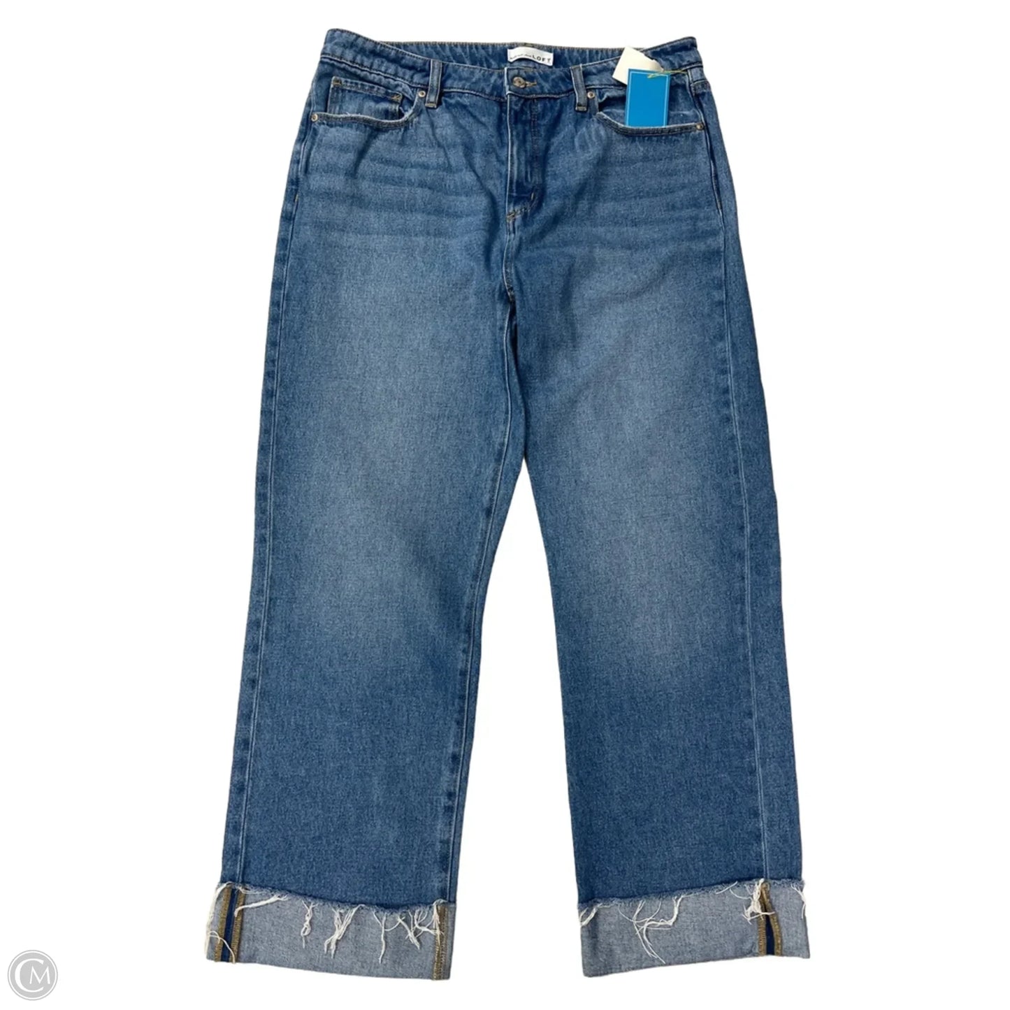 Jeans Wide Leg By Loft In Blue, Size: 10