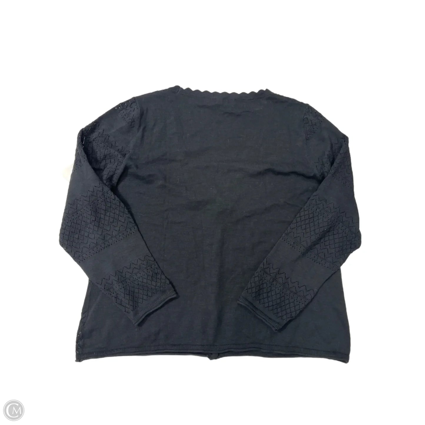 Sweater Cardigan Designer By Frye In Black, Size: Xxl