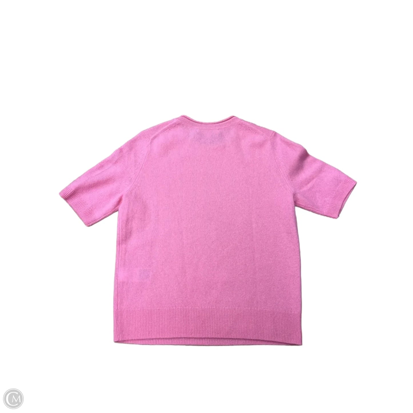 Sweater Short Sleeve By Banana Republic In Pink, Size: S