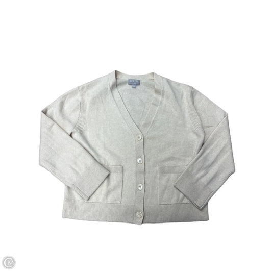 Cashmere Sweater Cardigan By J. Crew In Cream, Size: Xs