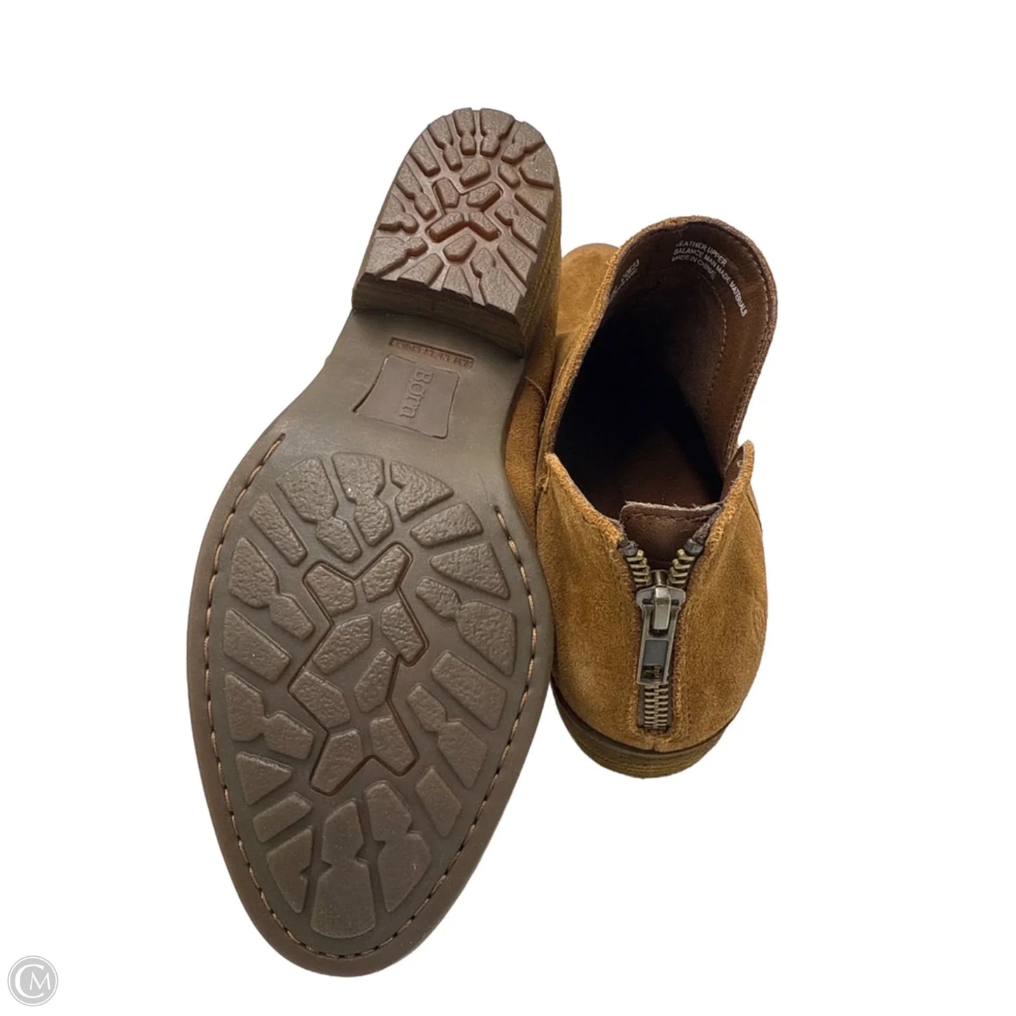 Boots Ankle Flats By Born In Tan, Size: 9