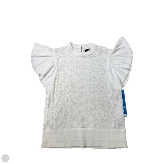 Top Short Sleeve By White House Black Market In White, Size: Xl