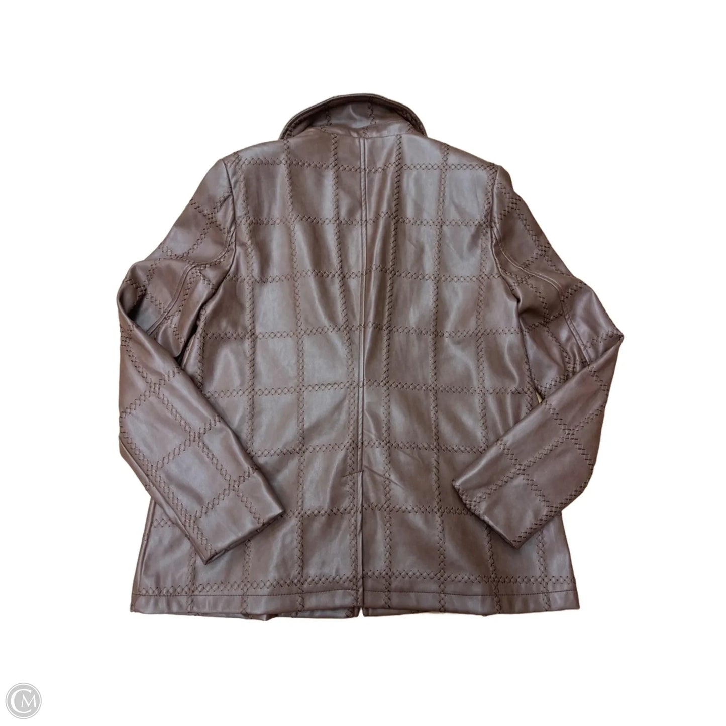 Jacket Leather By Bagatelle In Brown, Size: M