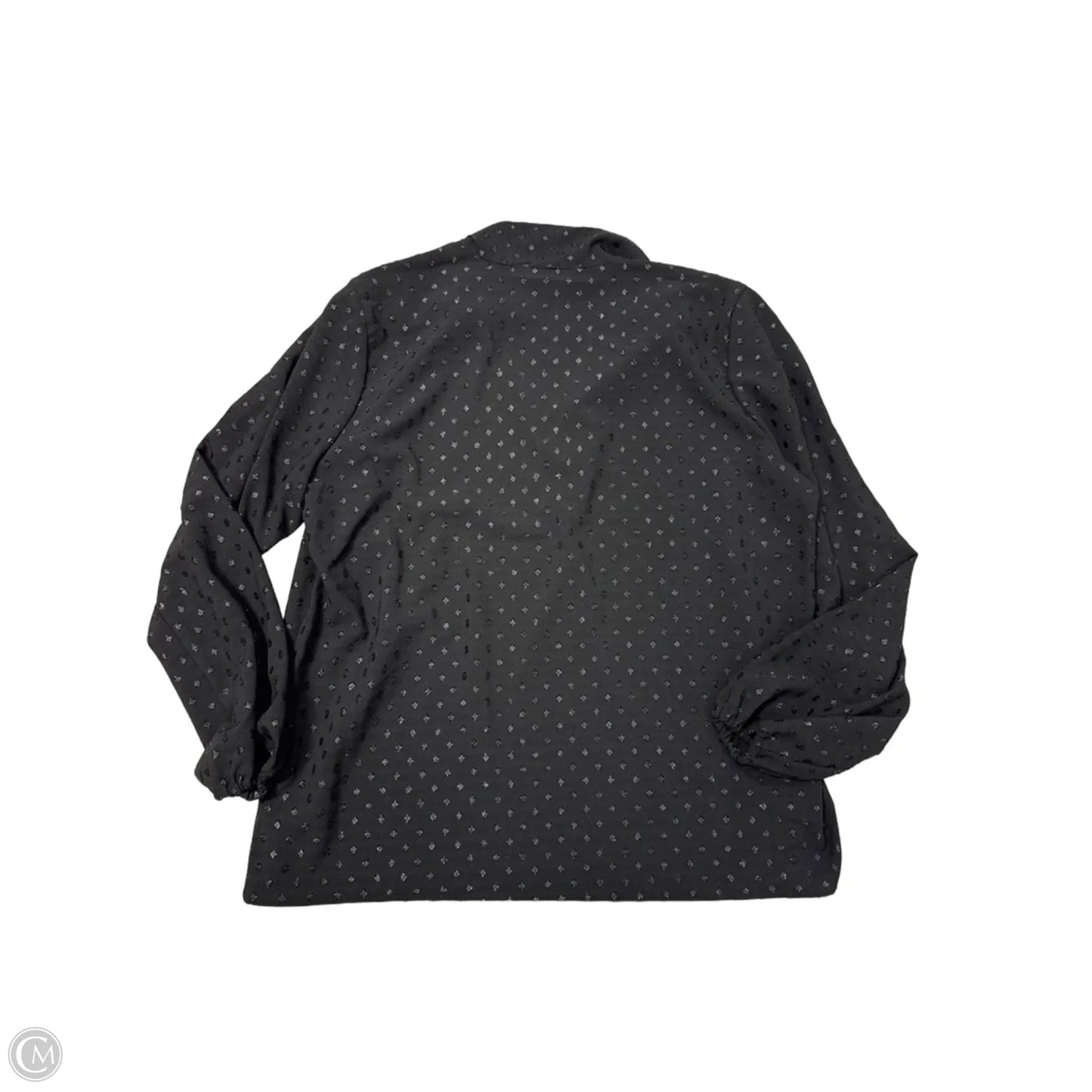 Top Long Sleeve Designer By Michael Kors In Black, Size: Xl