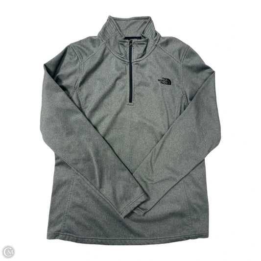 Sweatshirt 1/4 Zip Collar By The North Face In Grey, Size: L