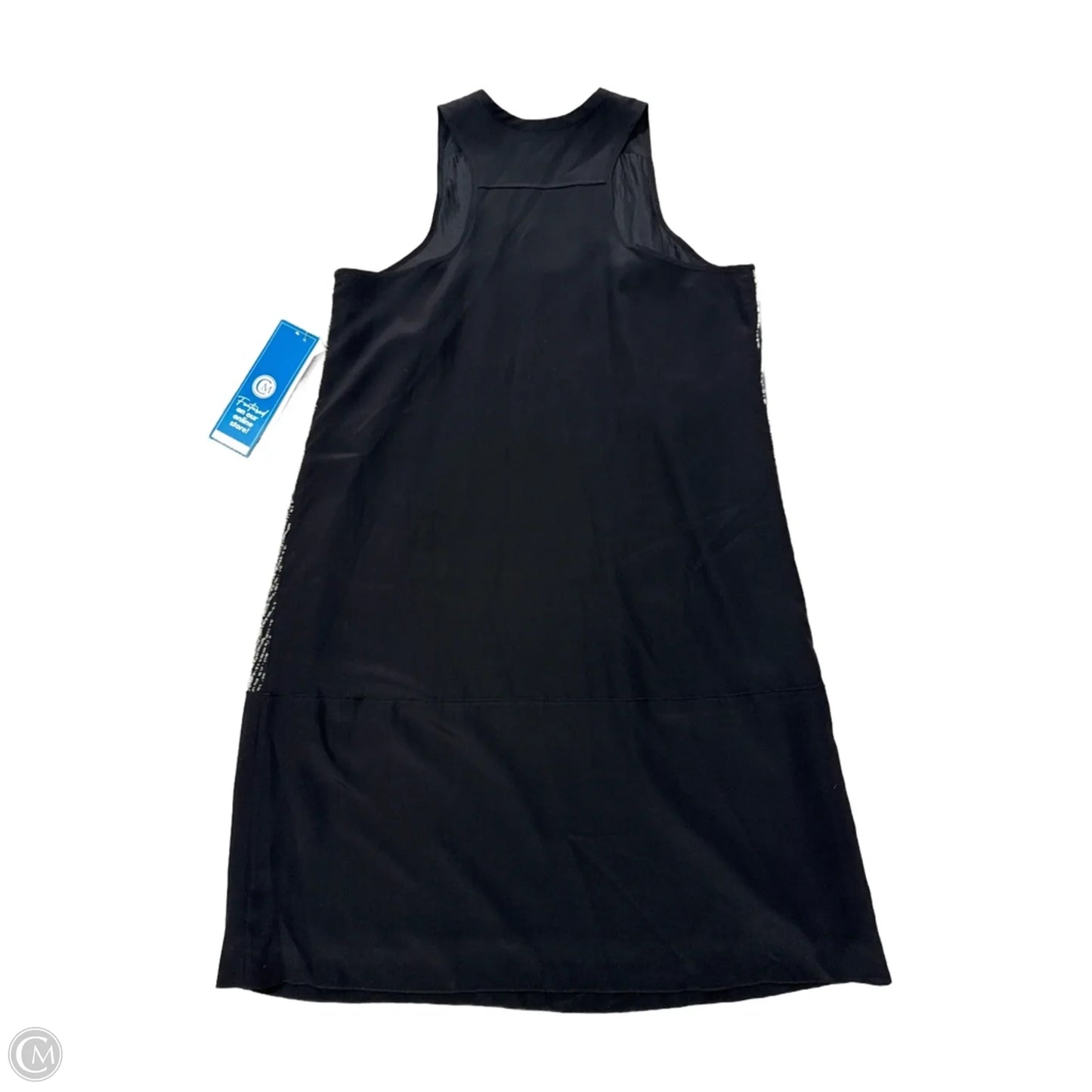 Dress Party Short By Eileen Fisher In Black & Silver, Size: Sp