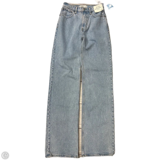 Jeans Straight By Abercrombie And Fitch In Blue, Size: 2l