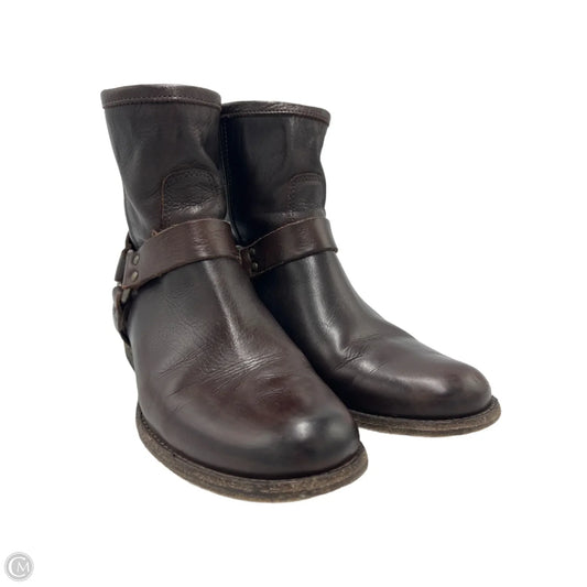 Boots Designer By Frye In Brown, Size: 9.5